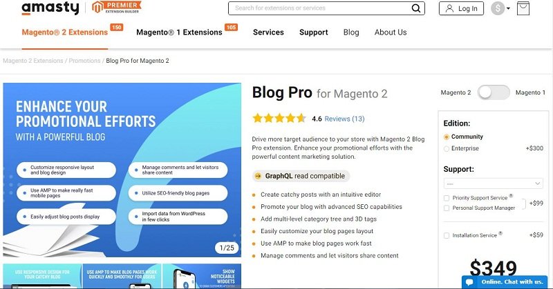 Blog pro by Amasty Review
