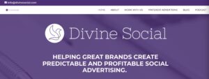 Divine Social Pinterest Marketing Agency Homepage