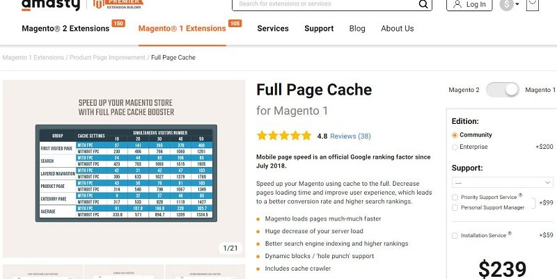 Full Page Cache by Amasty Review