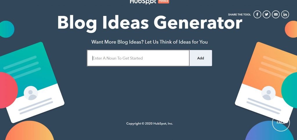 Hubspot ideas generator