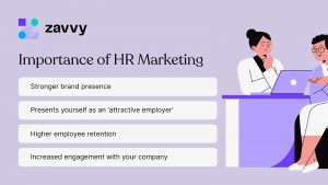 Infographic of importance of HR marketing