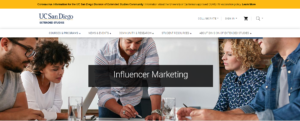Influencer Marketing Online Course: UC San Diego