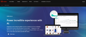 Adobe Sensei, artificial intelligence design generator Homepage