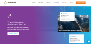 Partner Relationship Management Tools - Screenshot of the Allbound Homepage