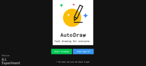Auto Draw, AI drawing tool Homepage