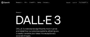DALL·E 3 Text to image AI Homepage