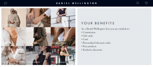 Retail Marketing Strategy - Screenshot of the Daniel Wellington brand ambassadors page 