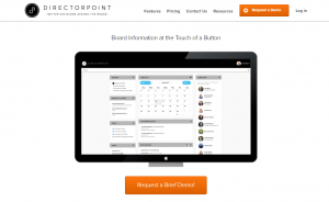 Screenshot of the Directorpoint Knowledge Management Tool's Homepage