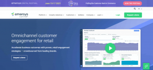 Screenshot of the Emarsys Retail Marketing Platform Homepage