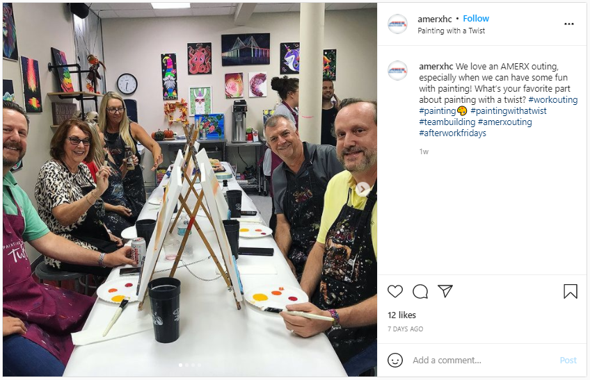 Employee Rewards - Group Painting Classes 