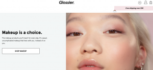 Glossier_Ecommerce copywriting example