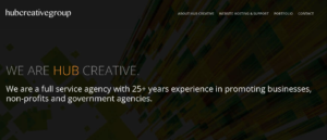 Hub Creative Group Creative marketing agency Homepage