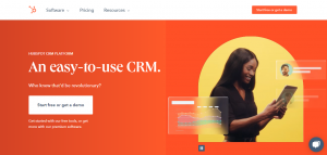 creenshot of the HubSpot CRM Knowledge Management Tool's Homepage
