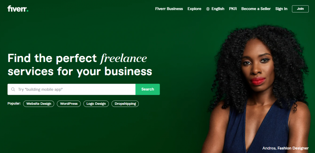 Fiverr website