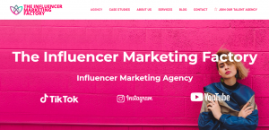 Influencer Marketing Factory website