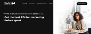 mavlers Social marketing agency homepage