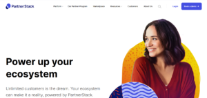 Partner Relationship Management Tools - Screenshot of the PartnerStack Homepage