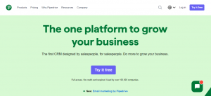 Pipedrive Homepage