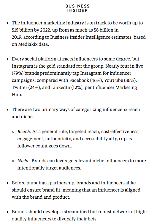 Business insider Key takeaways