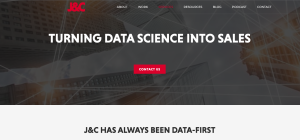 data-driven marketing agency J & C homepage