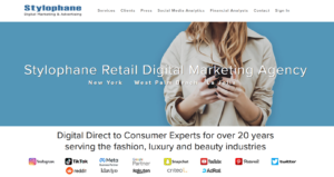 Stylophane Fashion and Beauty Marketing Agency Homepage