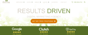 Thrive Internet Marketing Agency Homepage