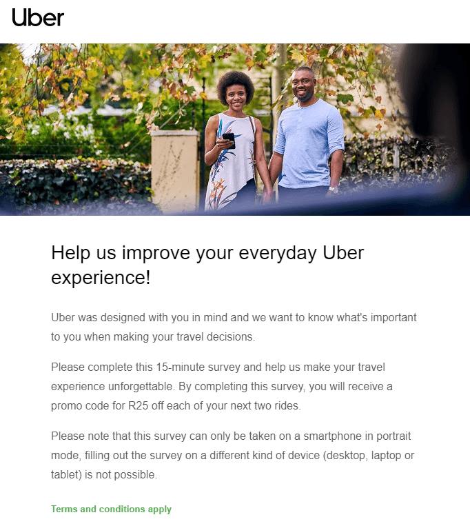 Uber customer satisfaction survey