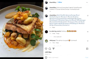 Food Influencer Charles Lee Instagram Post