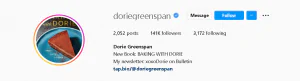 Dorie Greenspan,  Instagram