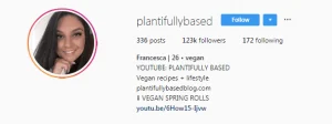 Francesca-Food-Influencers Instagram