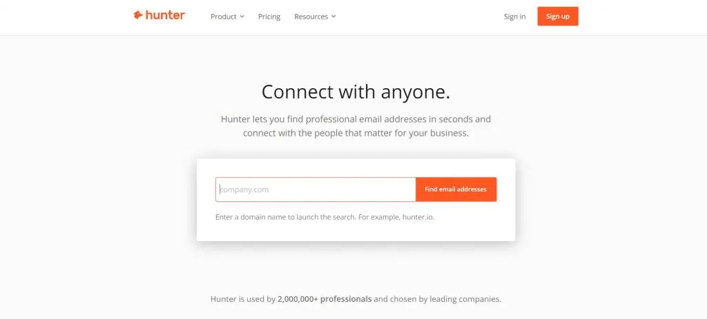 Hunter.io_lead generation software
