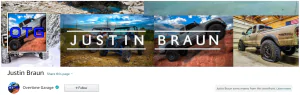 Screenshot of Justin Braun's Amazon Influencer Storefront