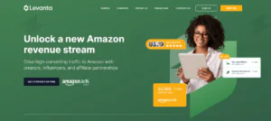 Levanta - Amazon Influencer Platform Homepage