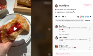 TikTok Post by Food Influencer okonomikitchen