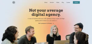 Search + Gather Boutique Marketing Agency Homepage