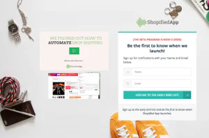 Pre-launch marketing - ShopifiedApp's Waiting List Homepage