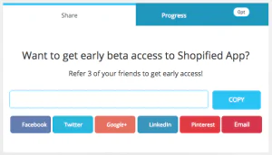 Pre-launch marketing - ShopifiedApp's Pop Up for Beta Access