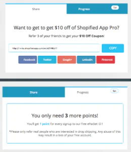 Pre-launch marketing - ShopifiedApp's Pop Up for a $10 Discount