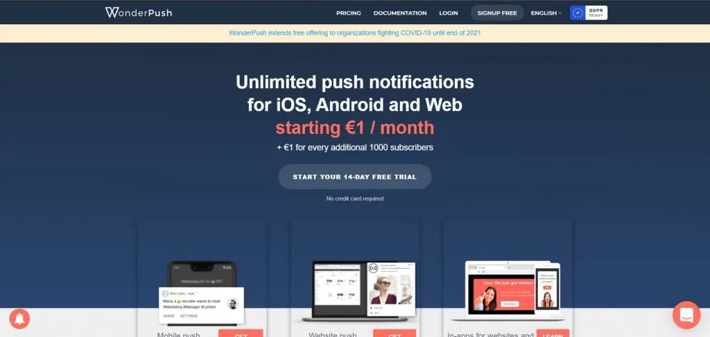 Wonderpush_push notification services