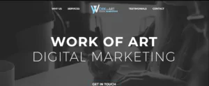 Work Of Art Digital Marketing Homepage
